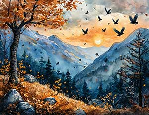 Ласточки пропали - Фет