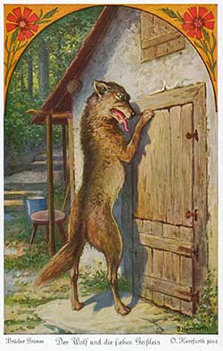 Волк и семь козлят - Гримм, рис.2
