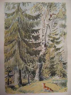 Ворона и Лисица, картинка
