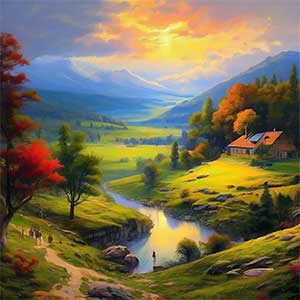 Акварельные краски - Паустовский, картинка
