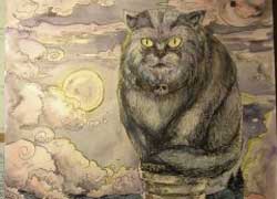 Кот Баюн, рисунок