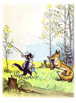 Кот-рыболов (Сказка Сутеева В.Г.), картинка