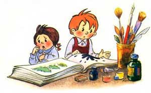 Мы ищем кляксу (Сказка Сутеева В.Г.), картинка