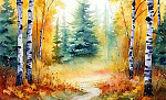Полянка в лесу - Пришвин