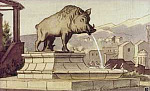 Бронзовый кабан (Сказка Андерсена), картинка