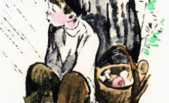 Как мальчик рассказывал про то, как его в лесу застала гроза (Сказка Толстого Л.Н.), картинка