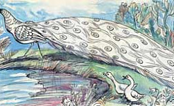 Гуси и павлин (Сказка Толстого Л.Н.), картинка