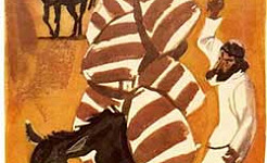 Дикий и ручной осёл (Басня Толстого Л. Н.), картинка
