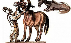 Конь и кобыла (Басня Толстого Л. Н.), картинка