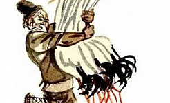 Журавль и аист (Басня Толстого Л. Н.), картинка
