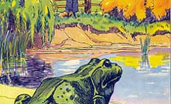 Братец Лис и лягушки, картинка