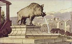Бронзовый кабан (Сказка Андерсена), картинка