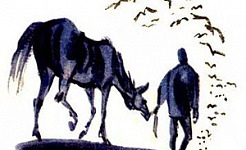 Лошадь и хозяева (Басня Толстого Л. Н.), картинка