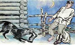 Собака и вор (Сказка Толстого Л.Н.), картинка