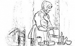 Из окна богадельни (Сказка Андерсена), картинка