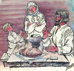 Дома (Сказка Толстого Л.Н.), картинка
