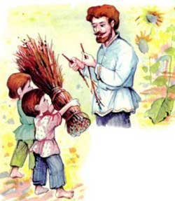 Отец и сыновья (Сказка Толстого Л.Н.), картинка