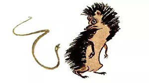 Уж и ёж (Басня Толстого Л. Н.), картинка