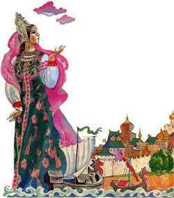 Волга и Вазуза (Сказка Толстого Л.Н.), рисунок