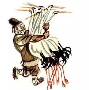 Журавль и аист (Басня Толстого Л. Н.), картинка