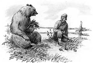 Мужик и медведь - Ушинский К.Д.